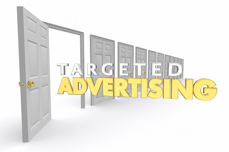 Targeted Advertising Open Doors Marketing New Customers 3d Render Illustration